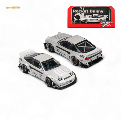 MicroTurbo Custom 180SX - Pandem Rocket Bunny White 1:64