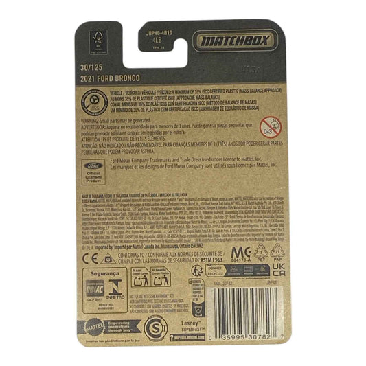Matchbox 2021 Ford Bronco - 2025 Matchbox Series 30/125