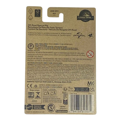 Matchbox Off-Road Rescue Rig - Jurassic World Rebirth Collection