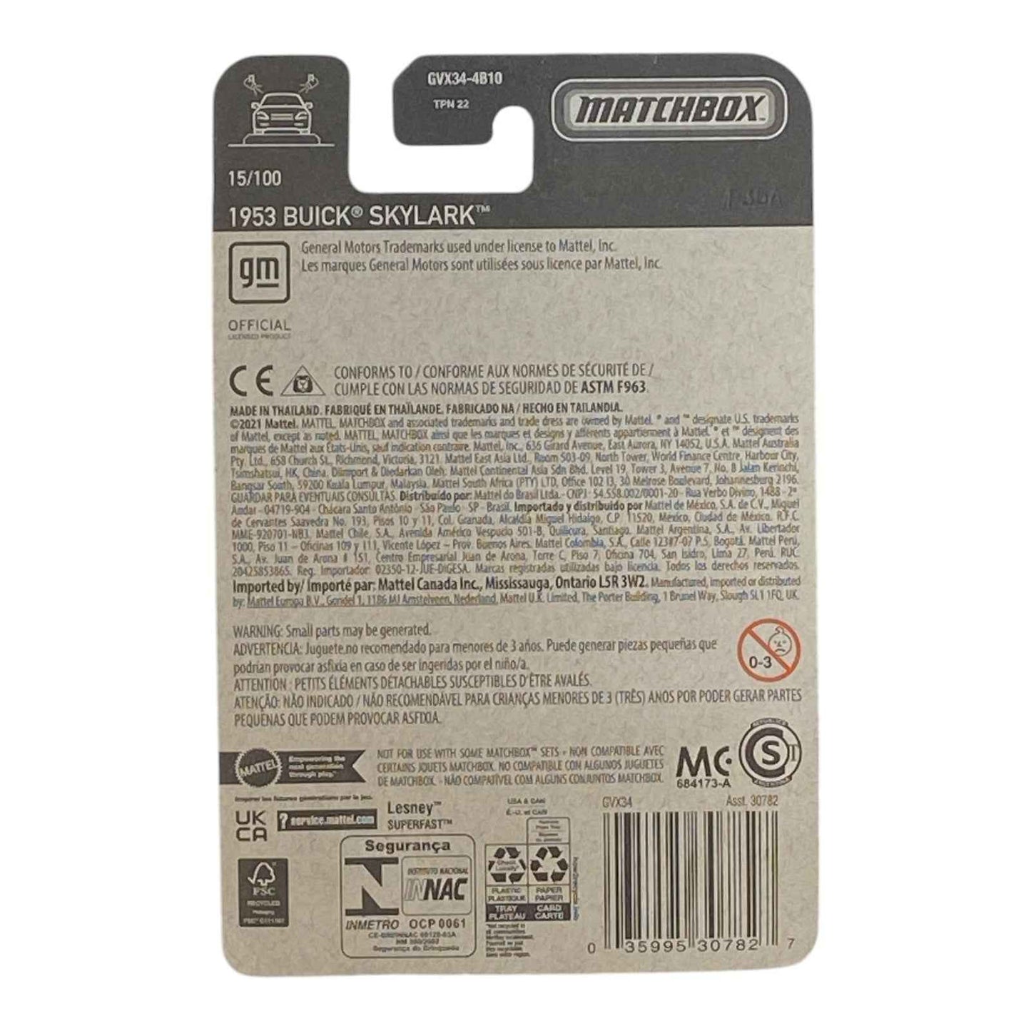 Matchbox 1953 Buick Skylark - Matchbox Series 15/100