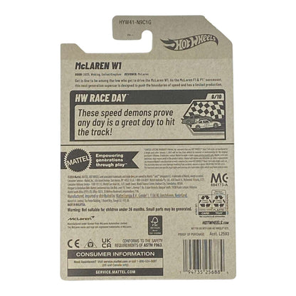 Hot Wheels McLaren W1 - HW Race Day Series 6/10