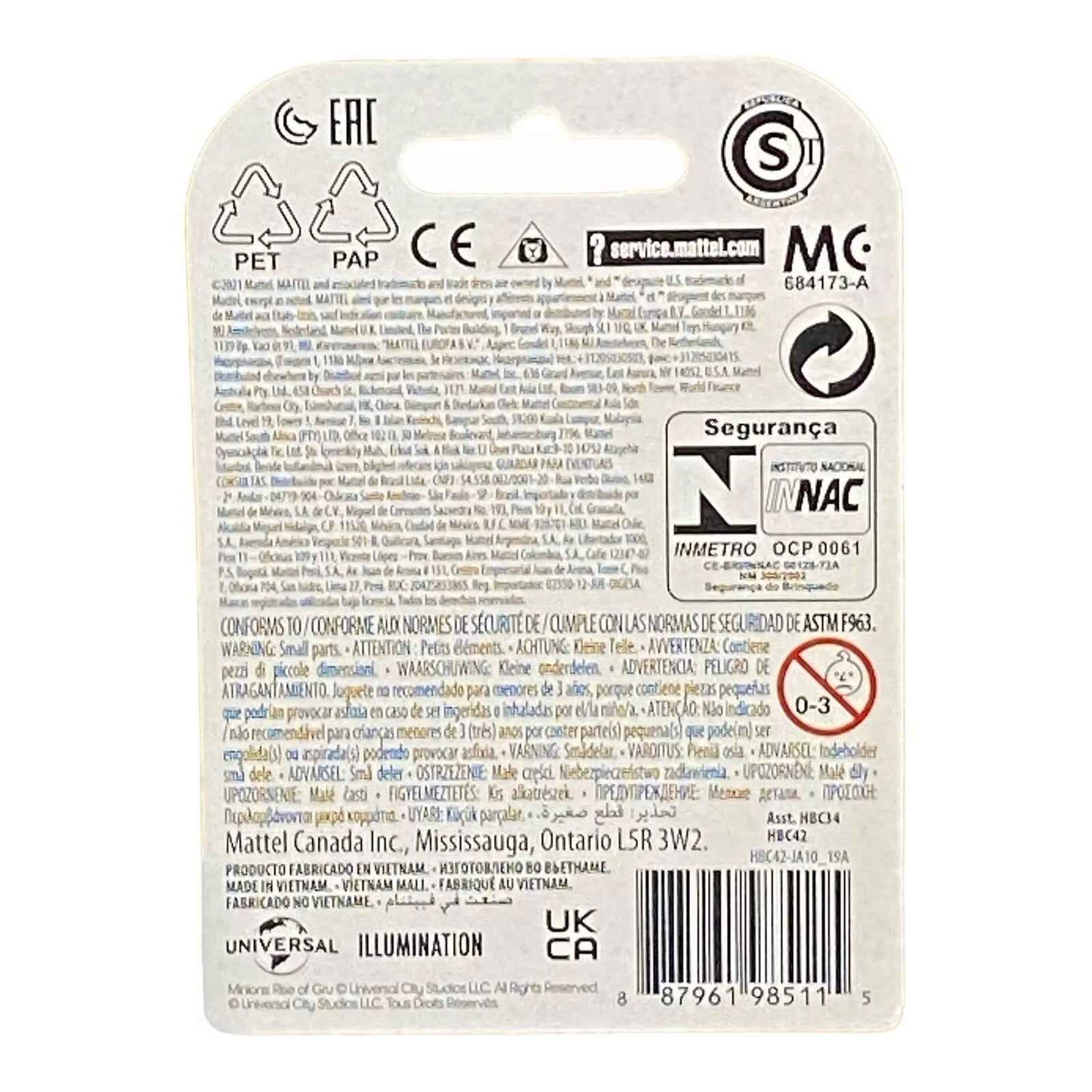 Jerry Minions Micro Figure / Cake Topper - Minions: The Rise Of Gru