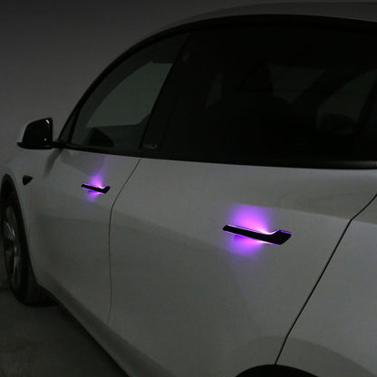Auto Door Handle With LED for Tesla Model Y / 3 (4PCS)