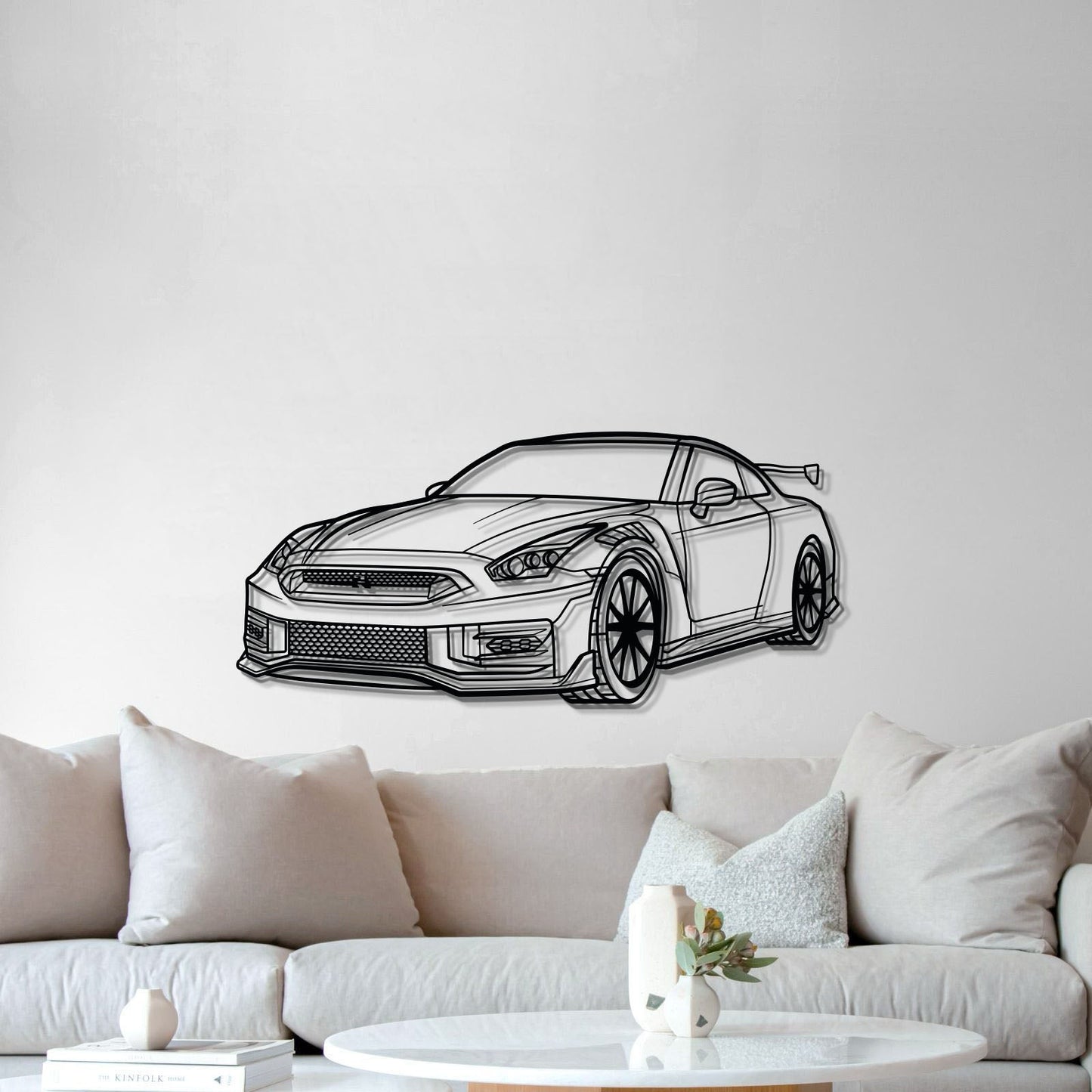 GT-R R35 Perspective Metal Car Wall Art - MT0458