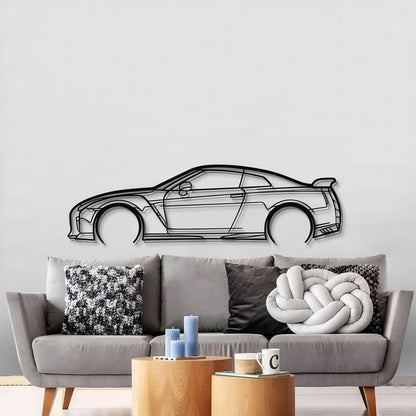 GT-R R35 Detailed Metal Car Wall Art - MT0989