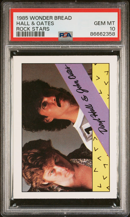 1985 WONDER BREAD ROCK STARS HALL & OATES ROCK STARS # - PSA 10