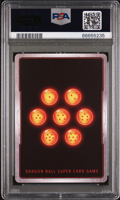 2022 DRAGON BALL SUPER DAWN OF THE Z-LEGENDS SS VEGETA, BRS/STRGTH #P-401 PSA 9