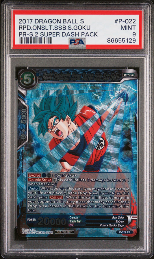 2017 DRAGON BALL SUPER RPD.ONSLT.SSB.S.GOKU #P-022 - PSA 9