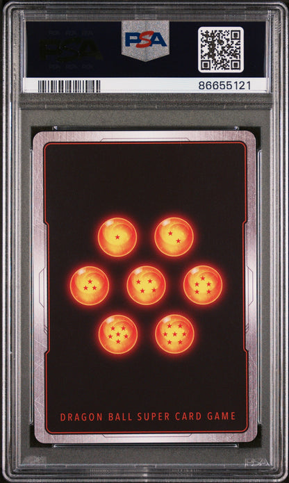 2022 DRAGON BALL SUPER DAWN OF THE Z-LEGENDS SS VEGETA, BRS/STRGTH #P-401 PSA 10