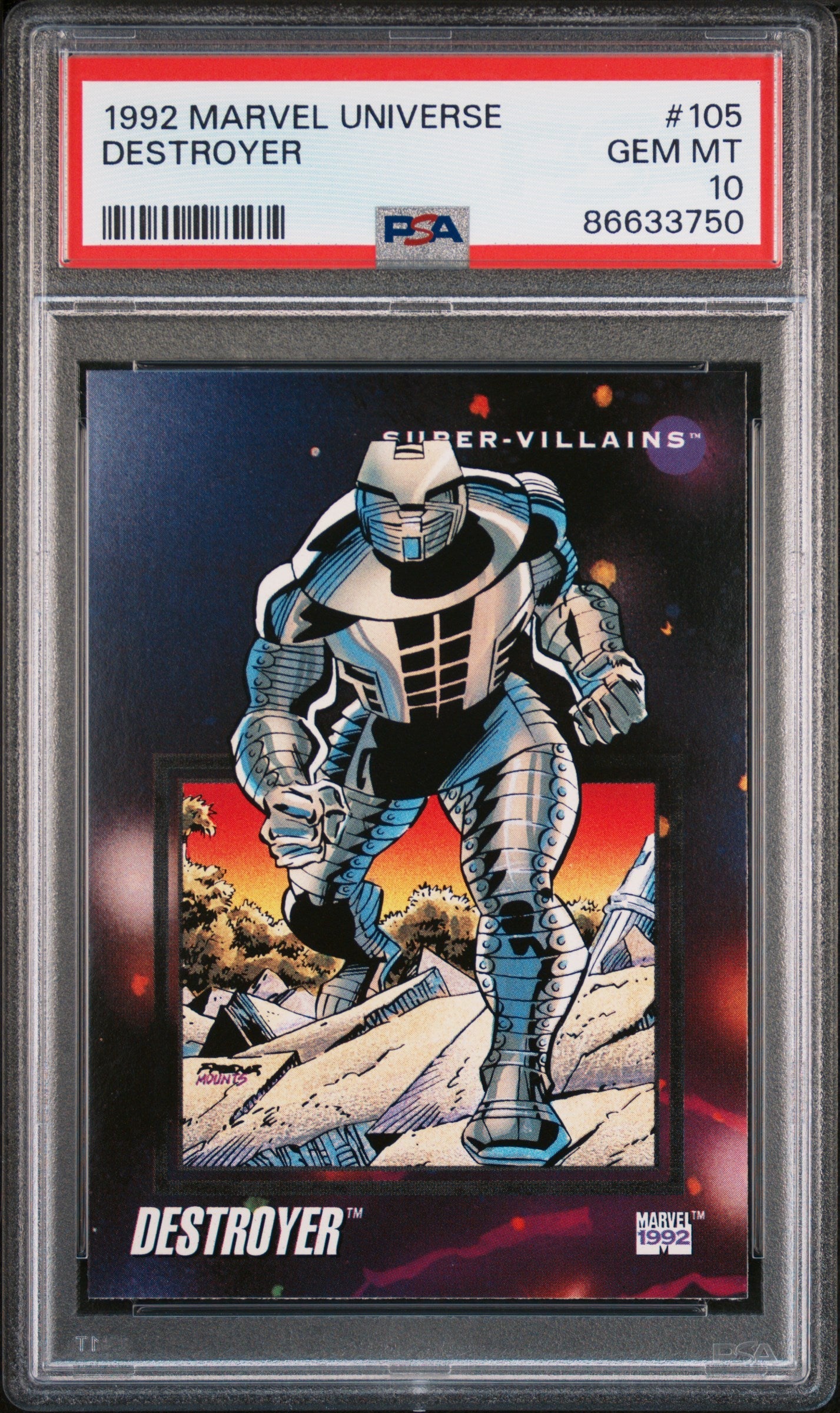 1992 MARVEL UNIVERSE DESTROYER  #105 - PSA 10