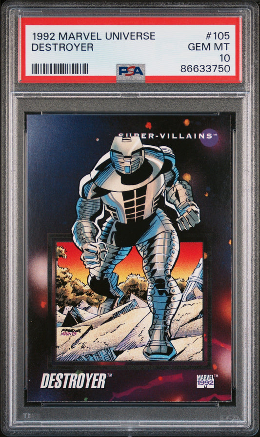 1992 MARVEL UNIVERSE DESTROYER  #105 - PSA 10