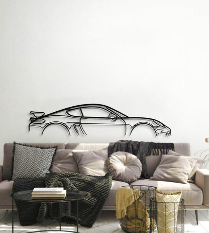 718 Cayman GT4 Metal Car Wall Art - MT0840