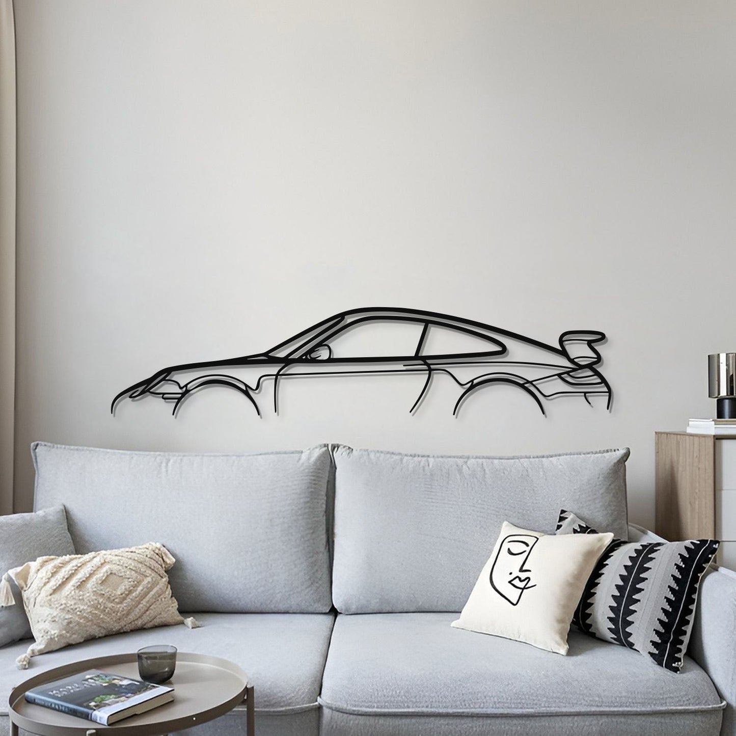 911 GT3 Model 997 Metal Car Wall Art - MT0856