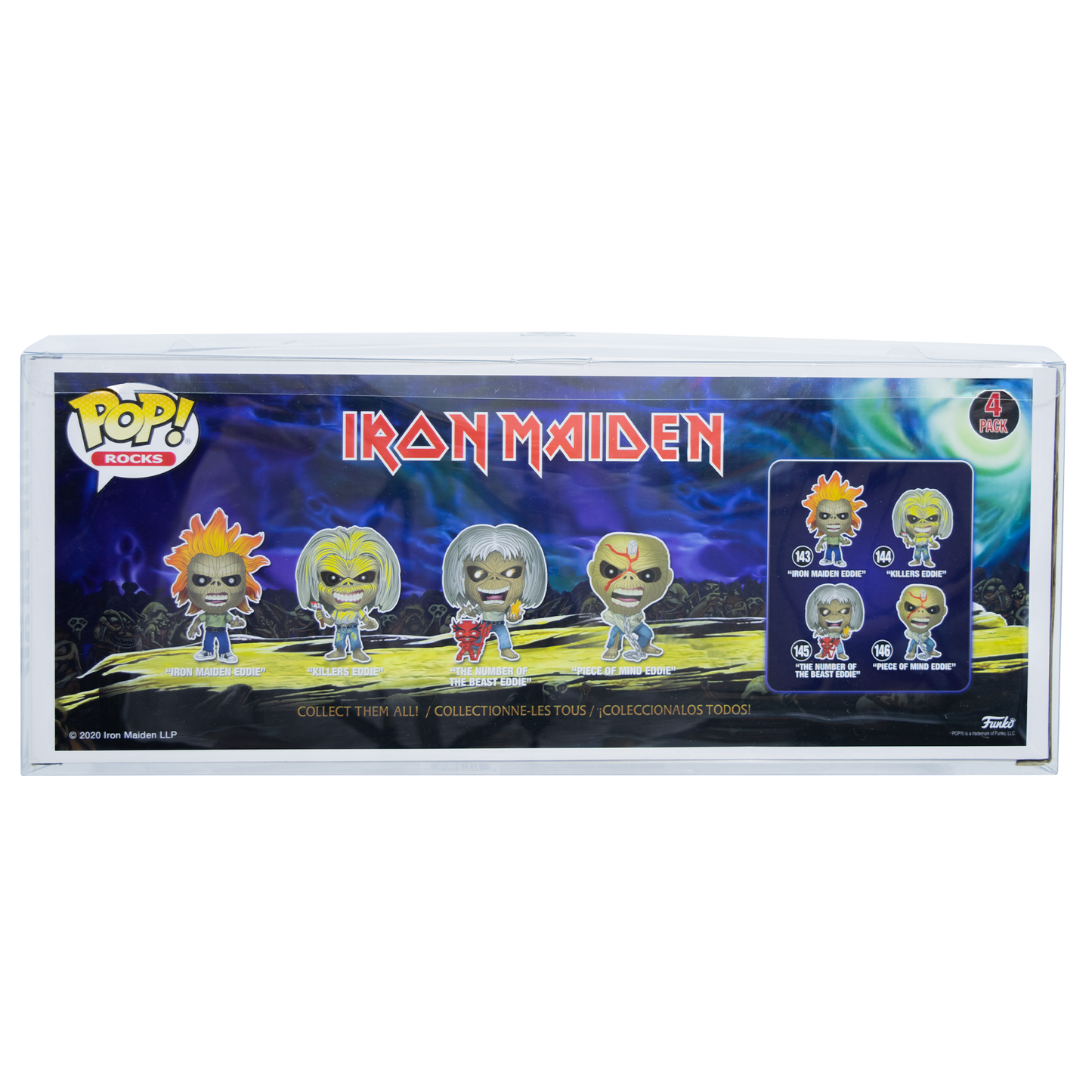 4-Pack Iron Maiden 2020 PopShield Protectors