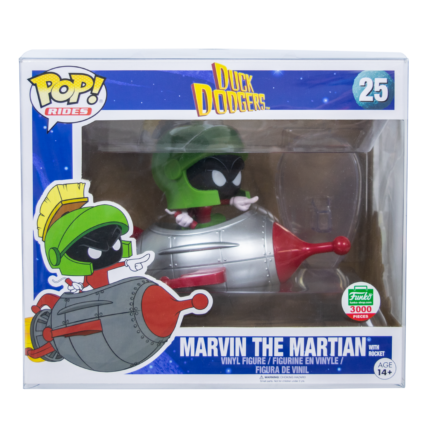 Rides Marvin the Martian with Rocket PopShield Protectors