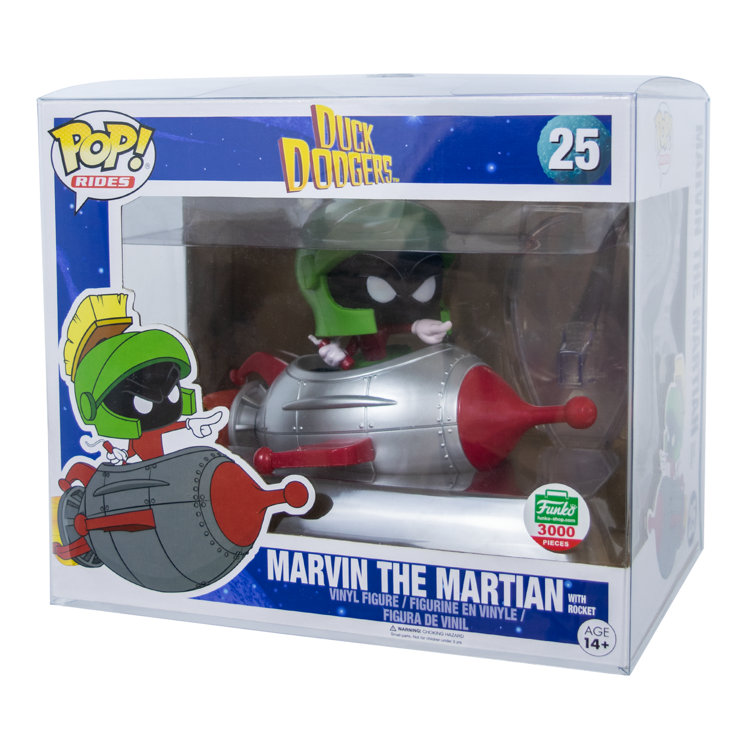 Rides Marvin the Martian with Rocket PopShield Protectors