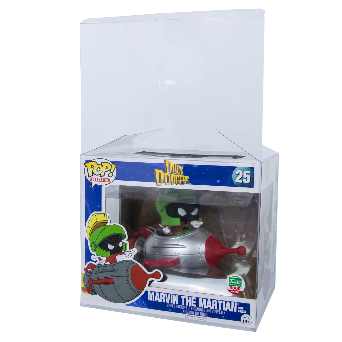 Rides Marvin the Martian with Rocket PopShield Protectors