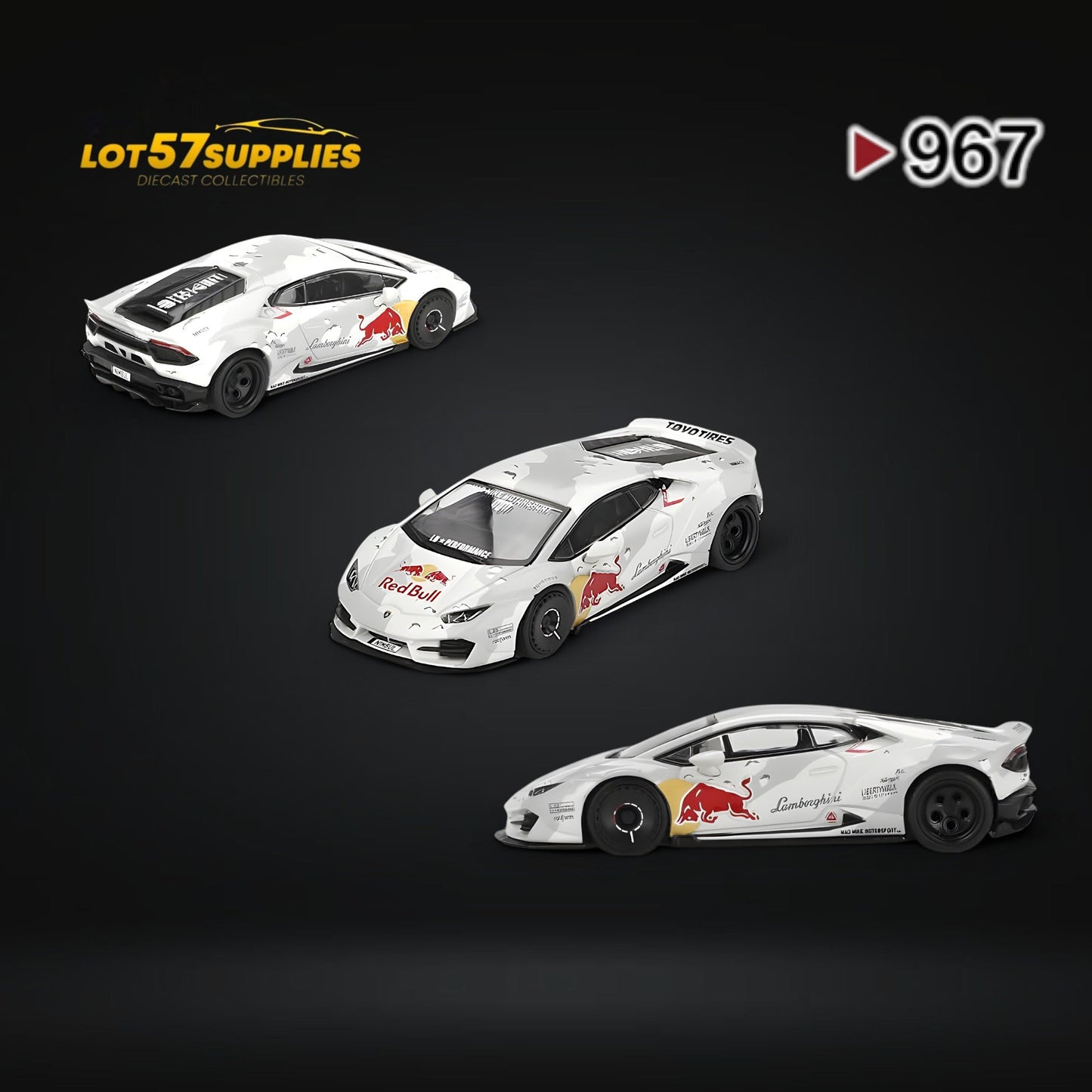 (Pre-Order) Mini-GT Lamborghini Huracan LB Works Ver. 2 Mad Mike NIMBUL RedBull Camouflage 1:64 MGT00967