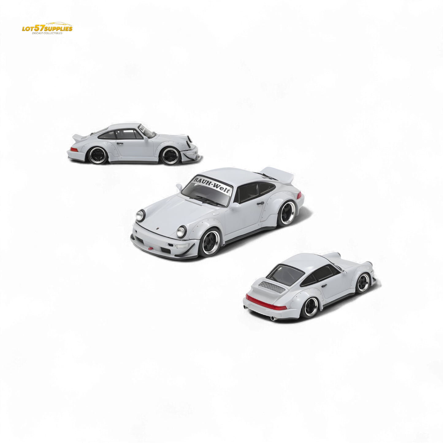 Fast Speed FS Rauh-Welt RWB964 Wide-Body Duck Wing - Grey 1:64