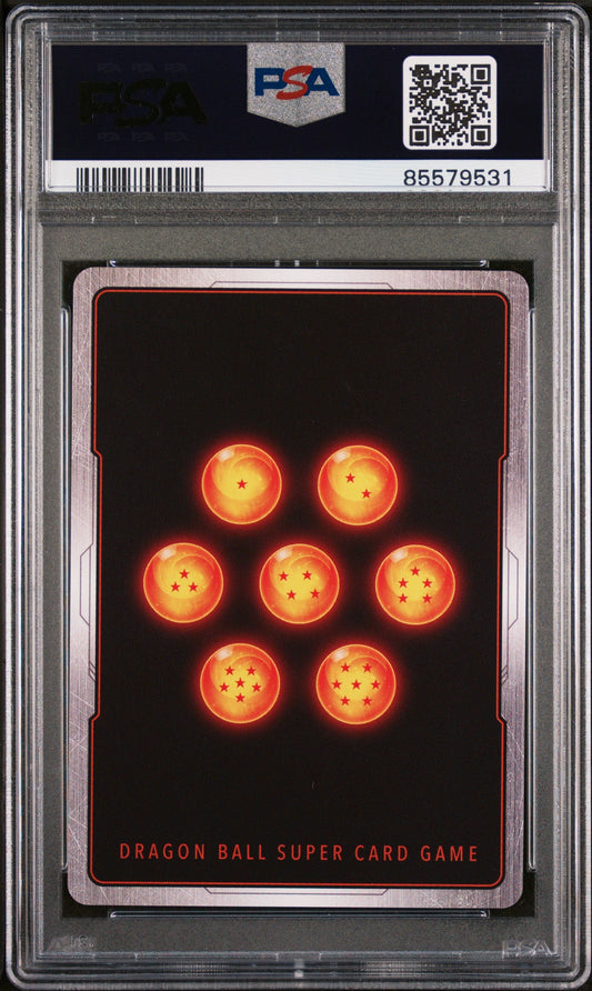 2021 DRAGON BALL SUPER 5 SAIYAN SHOWDOWN GOKU, SDFT ASSISTANCE #BT15-096 - PSA 8