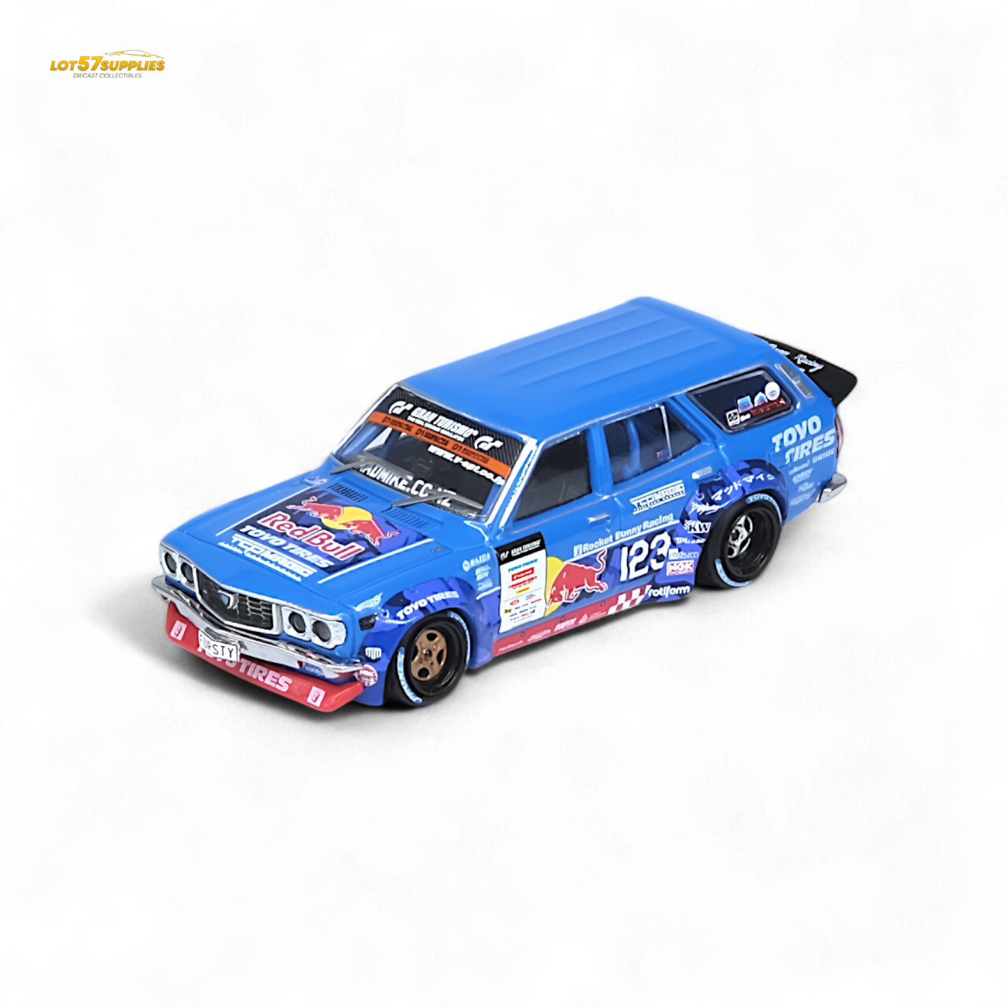 Inno64 MAD MIKE 1976 MAZDA RX3 Station Wagon D1GP Series 2024 1:64