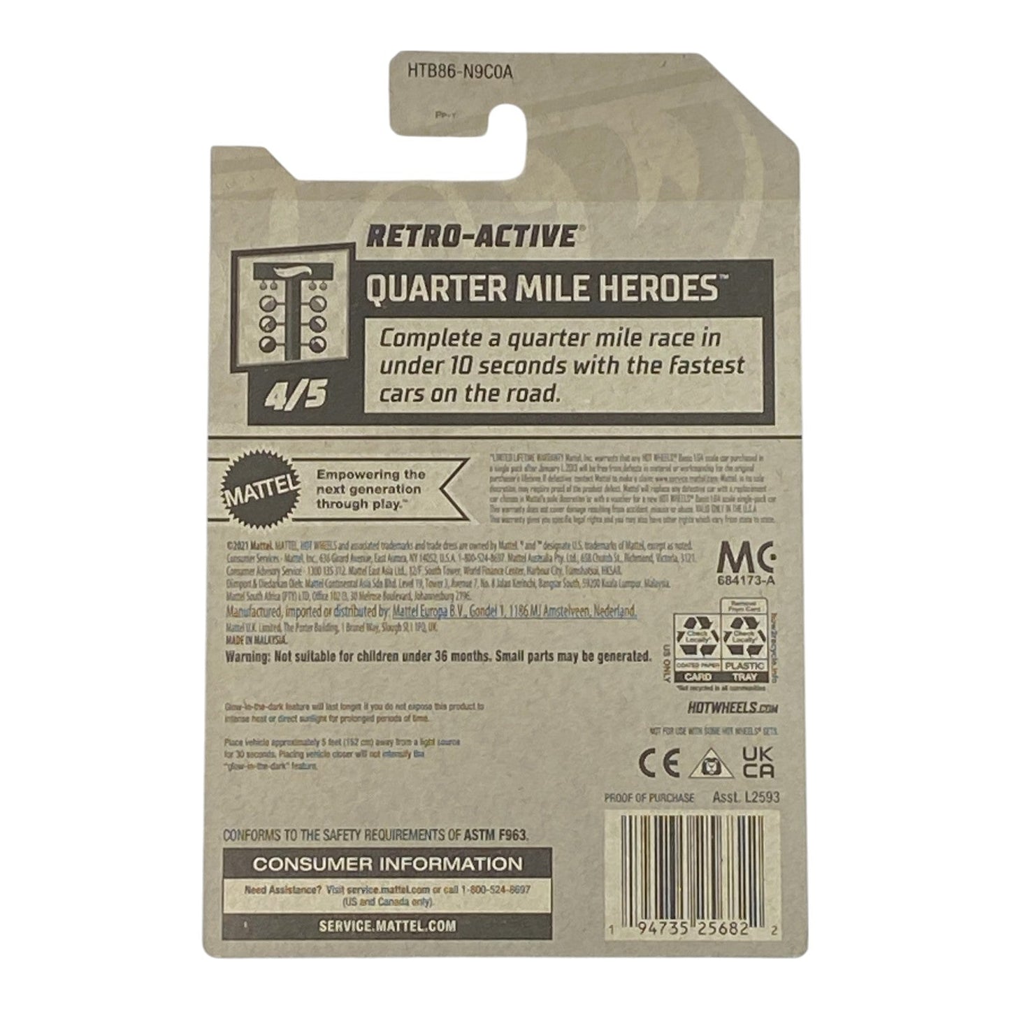 Hot Wheels Retro-Active - Quarter Mile Heroes Series 4/5