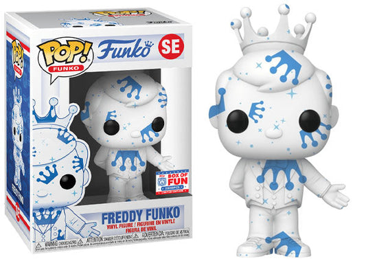 Freddy Funko (White & Blue w/ Stars, Artist Series) SE - 2021 Fundays Games Funko Fundays Box of Fun/2000 Made