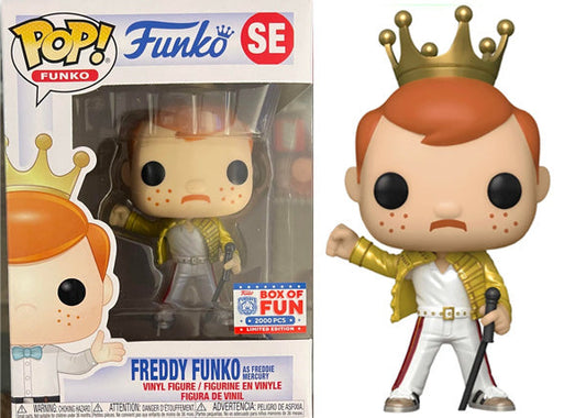Freddy Funko (Freddie Mercury, Metallic) SE - 2021 Funko Fundays Box of Fun /2000 Made [light damage]