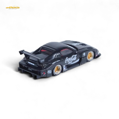 Inno64 Mazda RX-7 LBWK in Black 1:64 IN64-LBWK-RX7-01