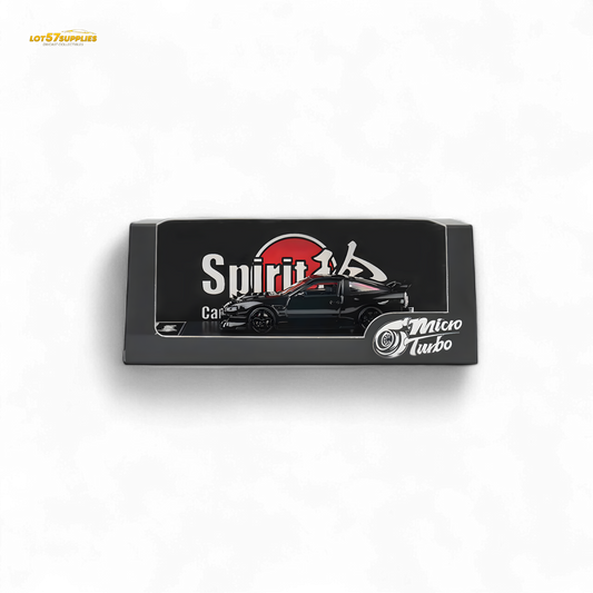 MicroTurbo Custom 180SX Type X Metallic Black MIYABI 1:64