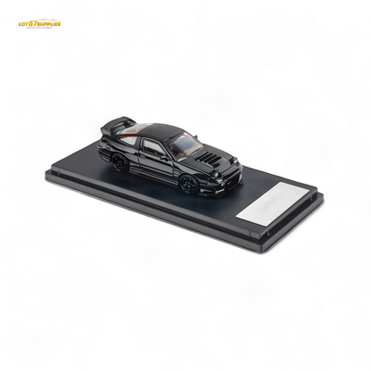 MicroTurbo Custom 180SX Type X Metallic Black MIYABI 1:64