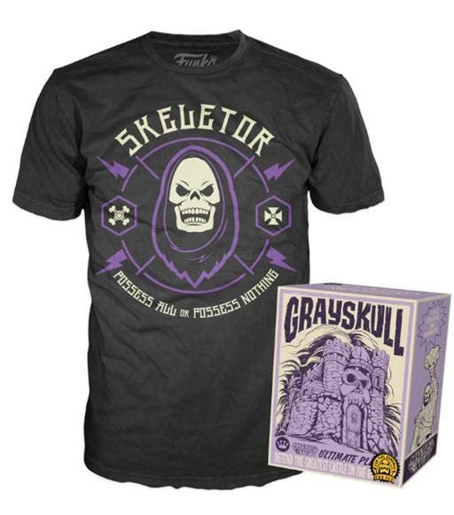 Skeletor (Grayskull Playset) /T-Shirt (L, Sealed) - Funko Shop Exclusive /500 made
