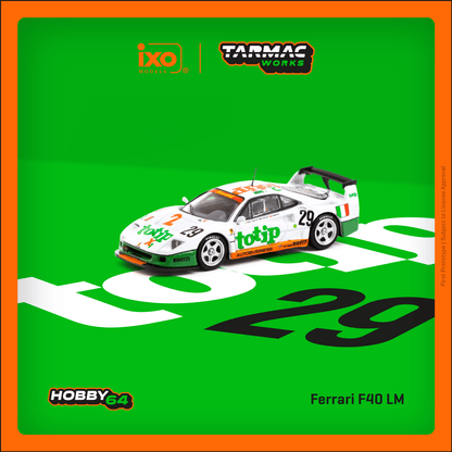 Tarmac Works Ferrari F40 LM 24h of Le Mans 1994 TOTIP T64-075-94LM29 1:64