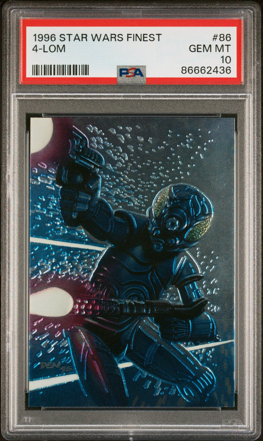 1996 STAR WARS FINEST 4-LOM  #86 - PSA 10
