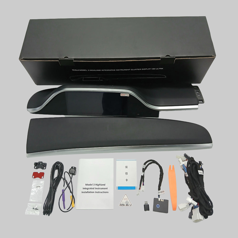 TESERY 8.9'' Integrated Dashboard Display with Ambient Lighting for Model 3 Highland / Model Y Juniper