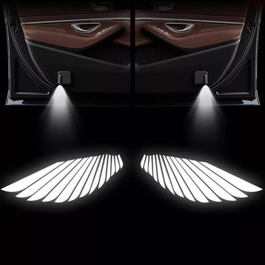 TESERY Angel Wings Door Welcome Lights for Model 3/Y/S/X