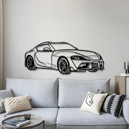 Supra MK5 Perspective Metal Car Wall Art  - MT1137