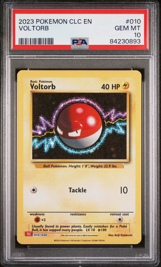 2023 POKEMON CHARIZARD & HO-OH ex DECK VOLTORB #10 PSA 10
