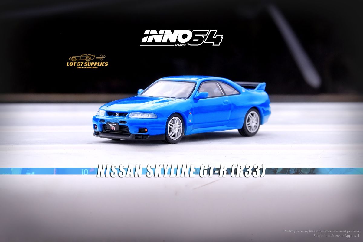 Inno64 Nissan Skyline GT-R (R33) in Blue 1:64