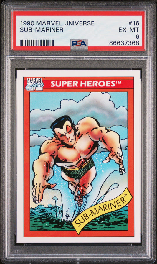 1990 MARVEL UNIVERSE SUB-MARINER  #16 - PSA 6