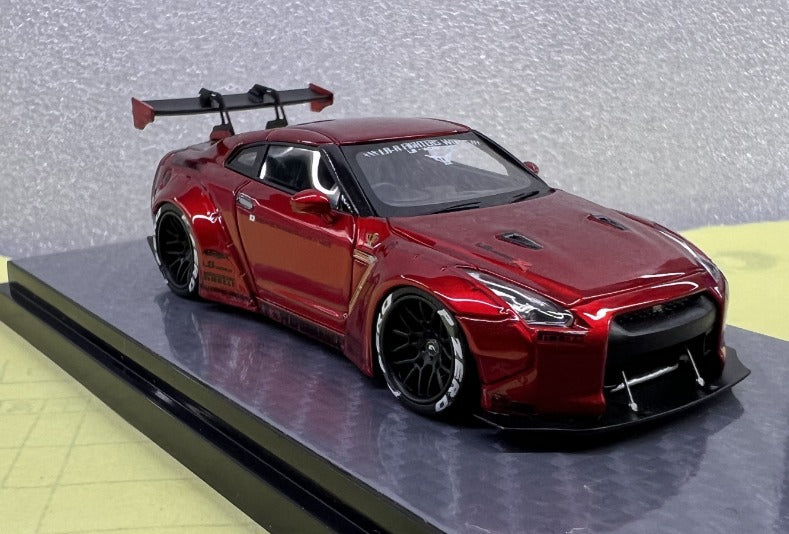 Error404 LB-Works Nissan Skyline GT-R R35 Fighter Grey / Candy Red Limited to 299 Pcs Each 1:64