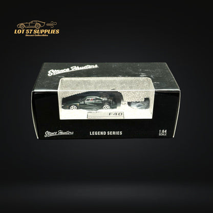 Stance Hunters Ferrari F40 LM British Green With Removable Rear Engine Cover 1:64