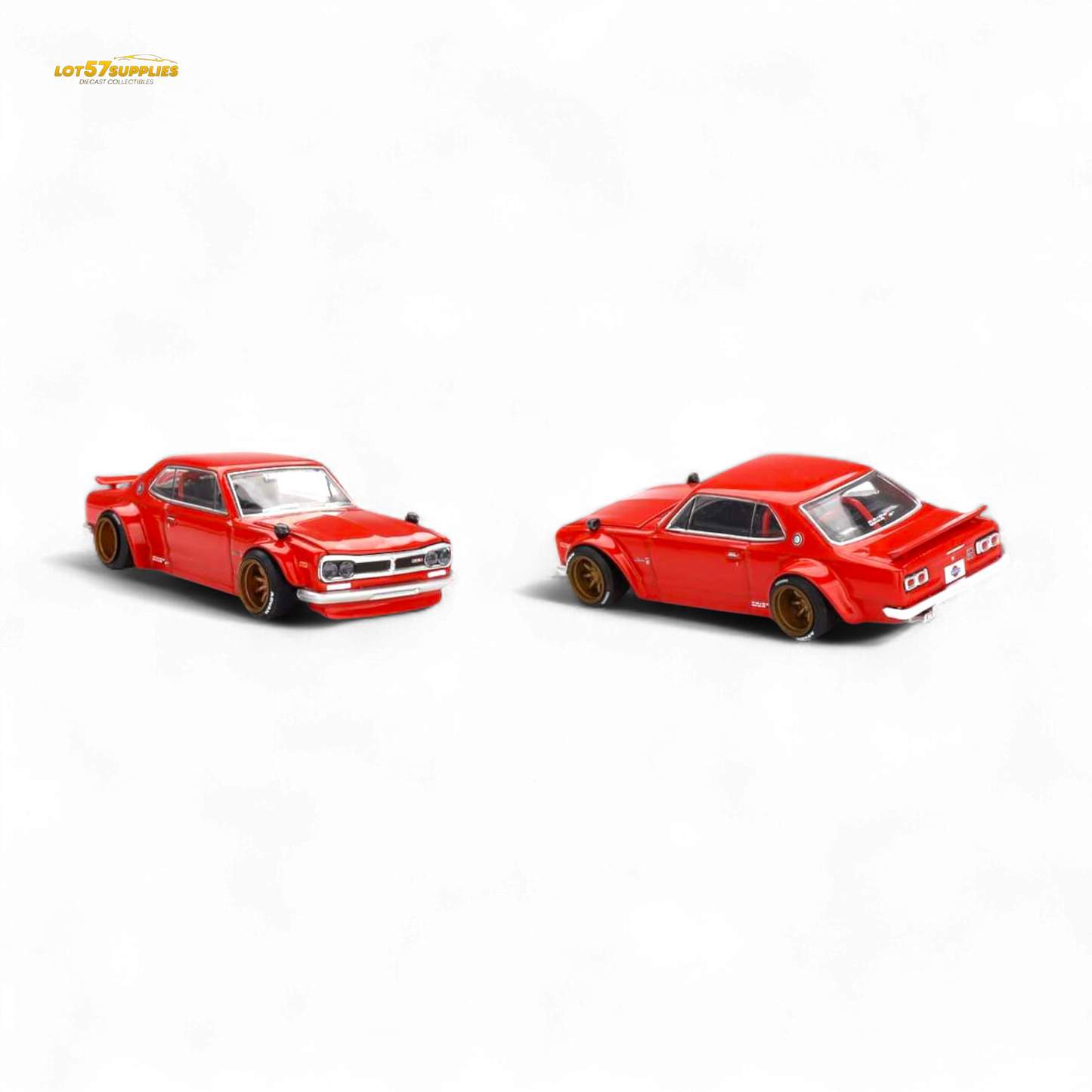 Kaido House Nissan Skyline 2000GT-R Red (KPGC10) Kaido Street V1 1:64