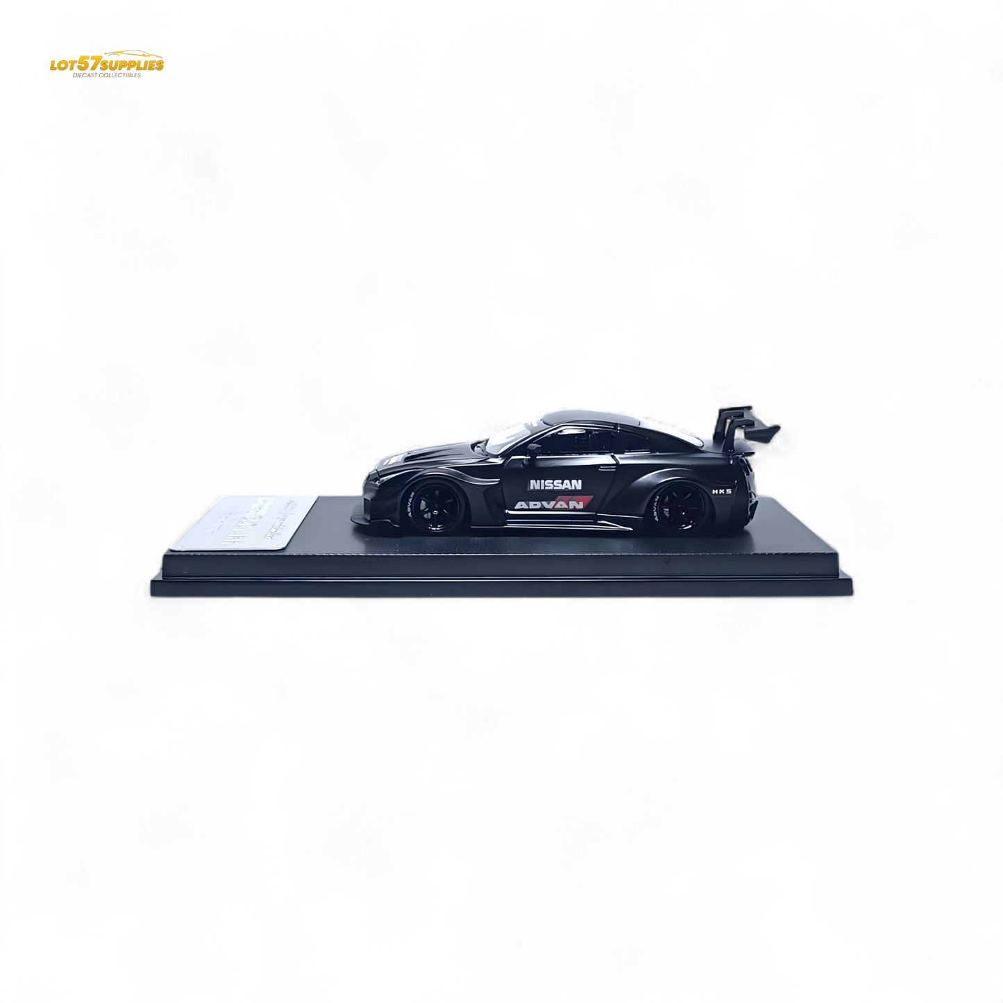 MC Skyline R35 GTR GT - Matte Black Advan Liberty Walk (LB) 1:64