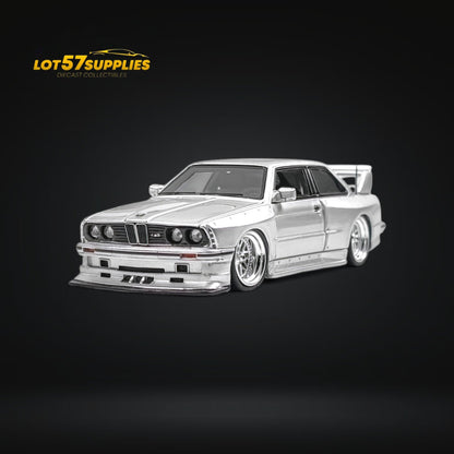 NA BMW E30 Wide-Body Resin Model Silver 1:64