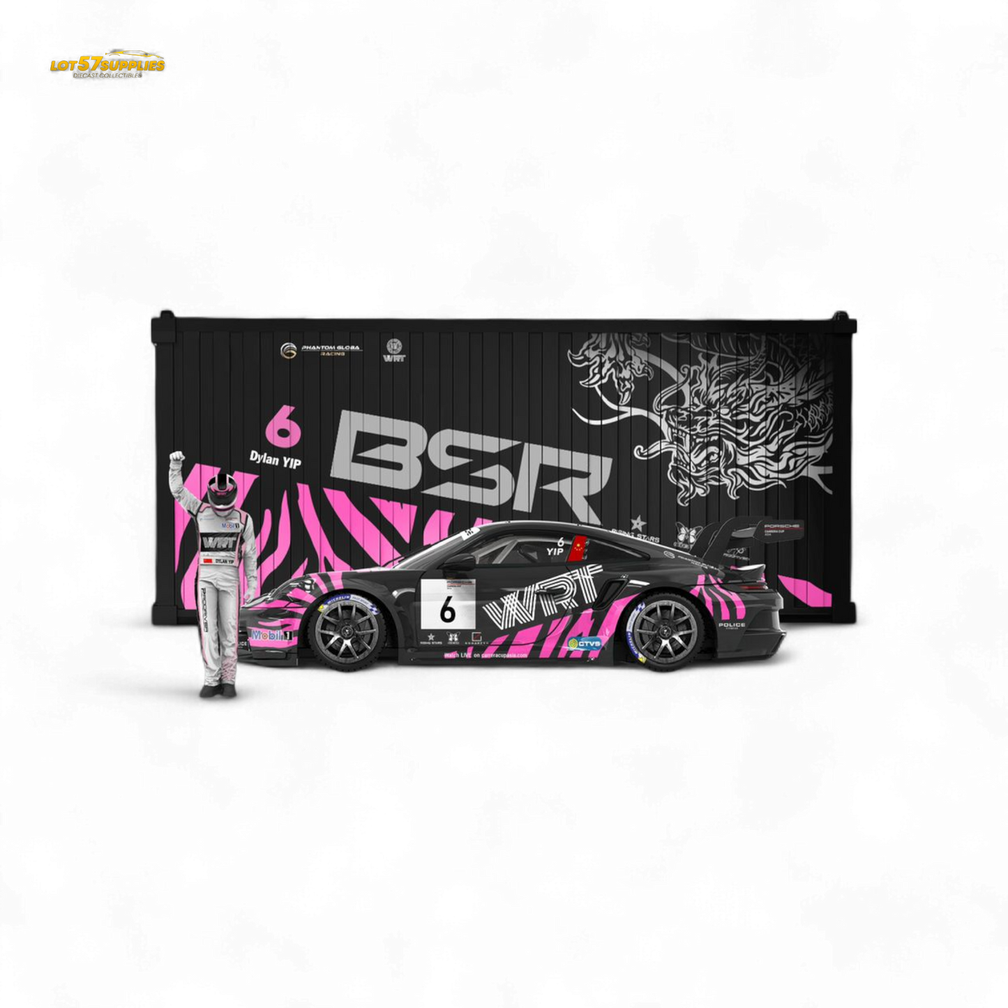 ModernArt & WRT Porsche 911 GT3 Carrera Cup Container Set 1:64