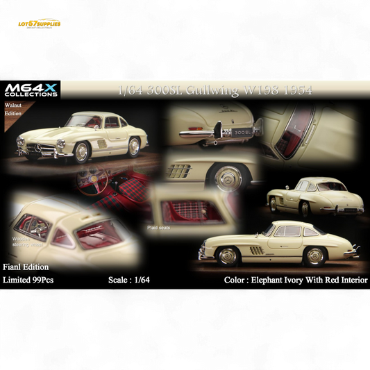 M64X 1:64 300SL W198 1954 Final Edition – Elephant Ivory Limited to 99 Pcs