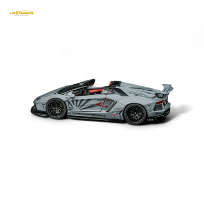 TPC Rhino Model RM 1/64 Lamborghini LP720-4 Roadster Wide-Body Modified - Combat Gray 1/64