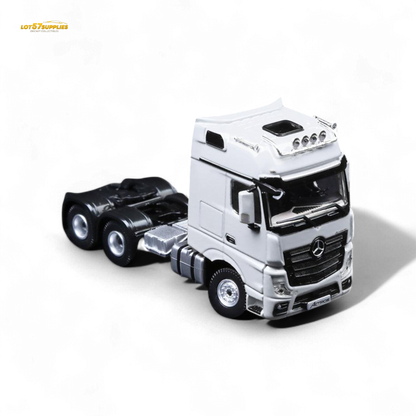 TimeMicro & Perka BENZ FLATBED TRANSPORT VEHICLE - White 1:64