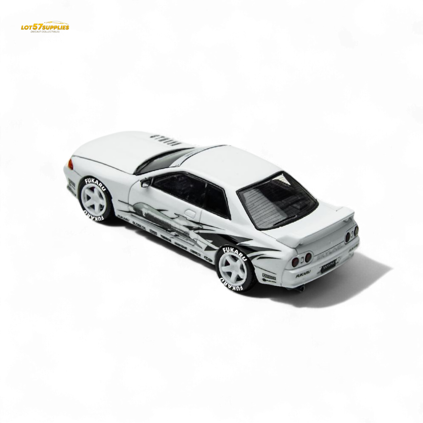 (Pre-Order) TimeMicro Skyline GT-R R32 Los Santos Drift - White 1/64